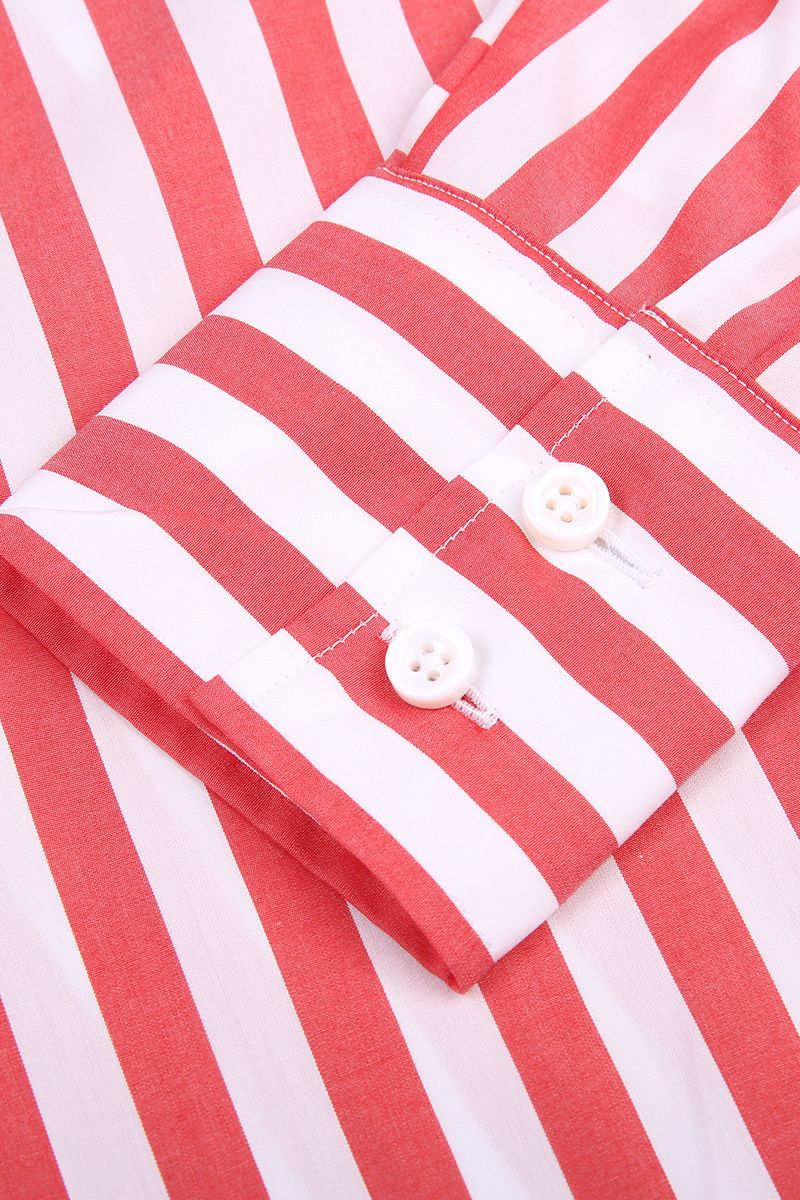 REHMAI Red Stripe Cotton Shirt, view 4 of 5