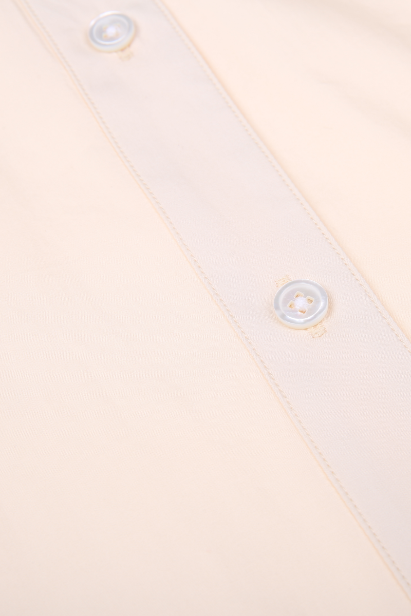 REHMAI Cream Cotton Shirt, view 4 of 4