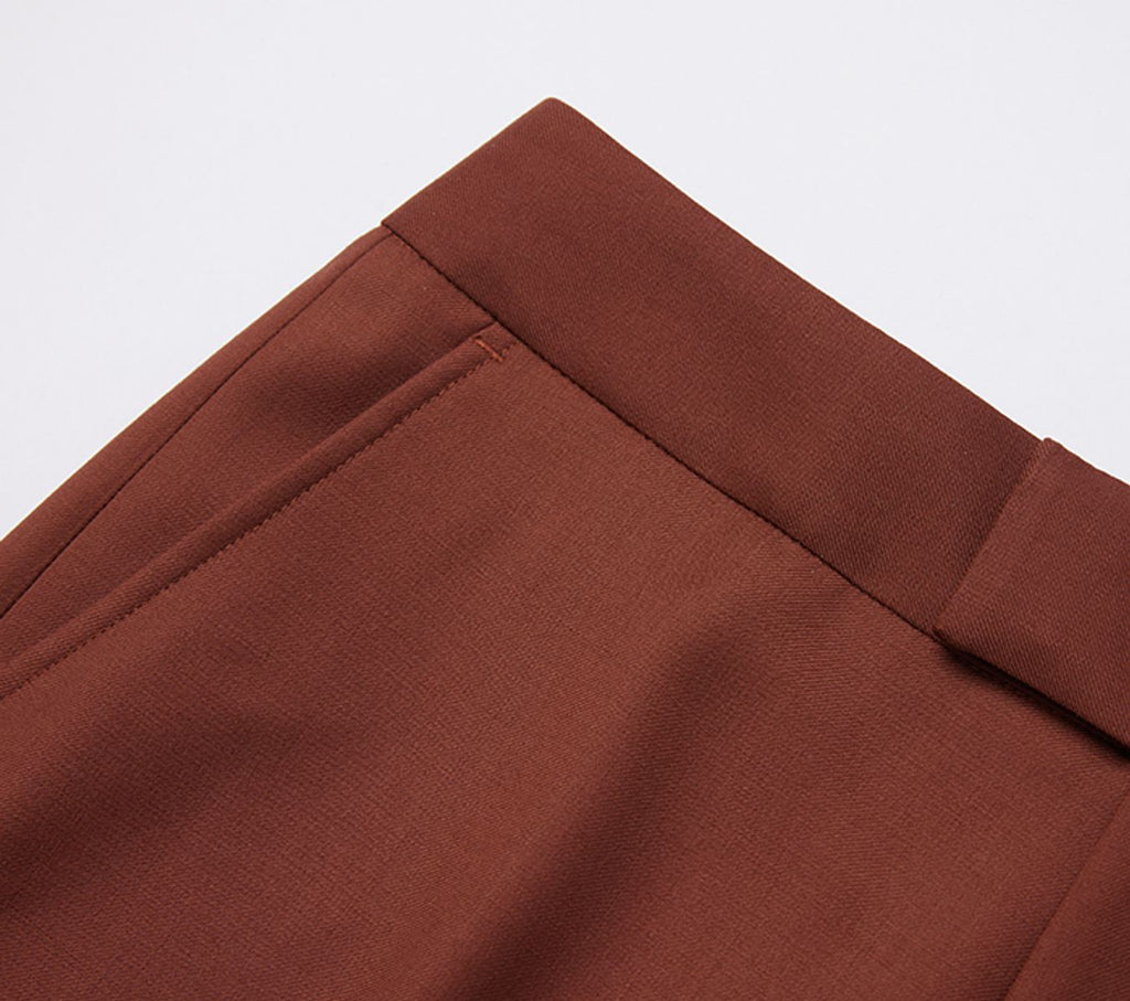 REHMAI Burgundy Wool Trousers, view 5 of 6