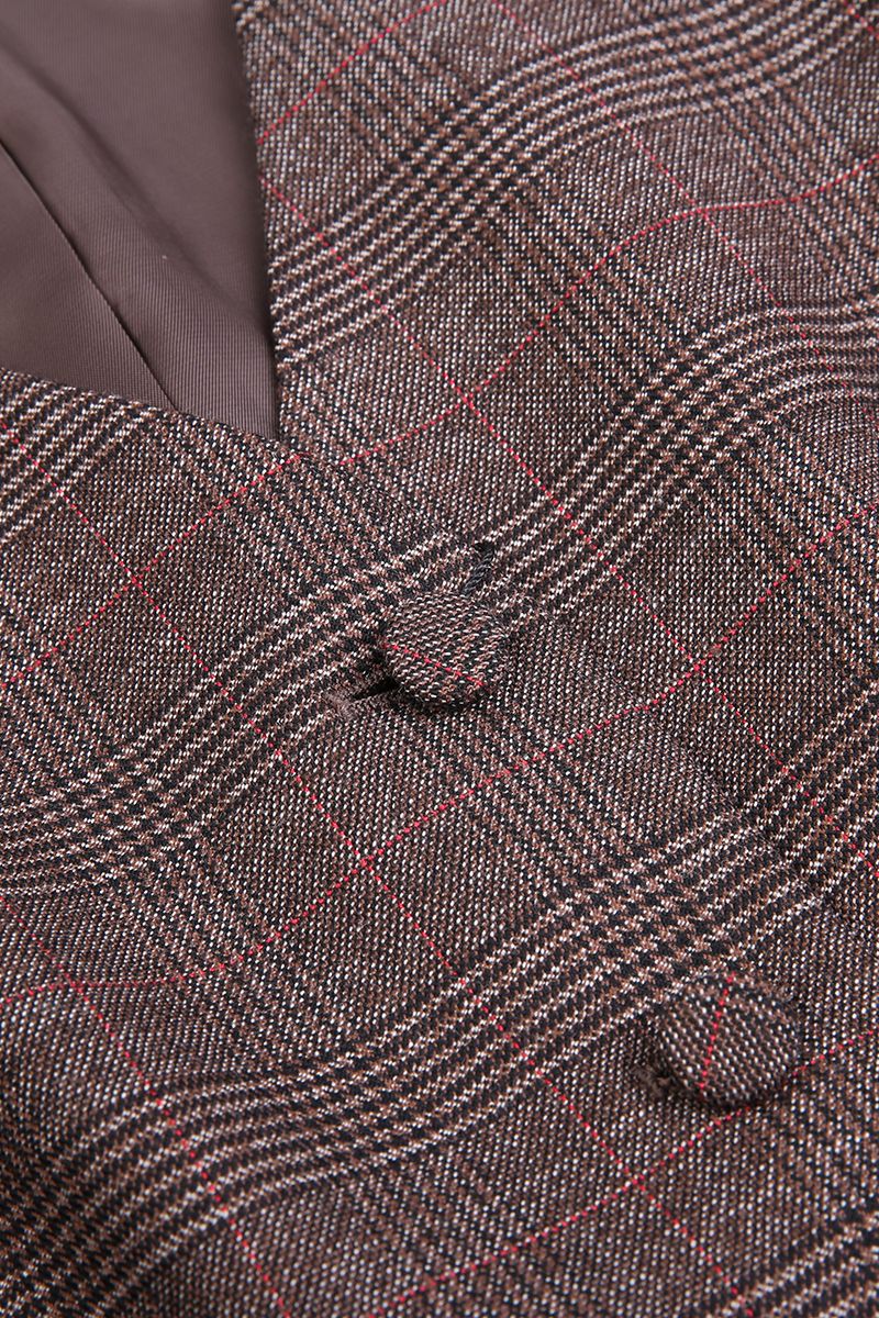 REHMAI Burgundy Waistcoat, view 4 of 5