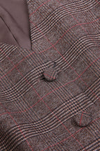 REHMAI Burgundy Waistcoat, view 4 of 5