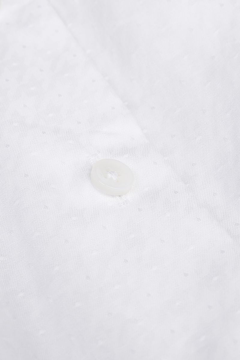 REHMAI White Cotton Shirt, view 4 of 6