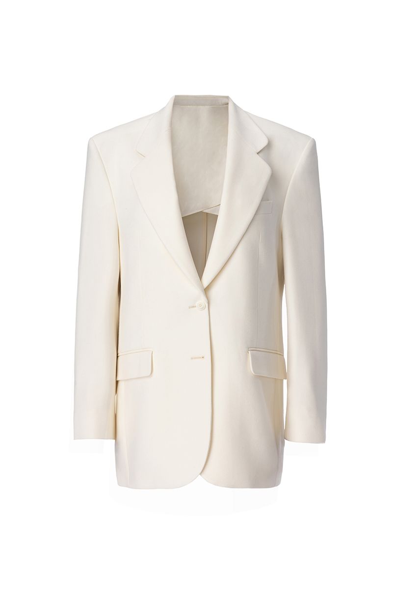 REHMAI Ivory Wool Jacket, view 1 of 1