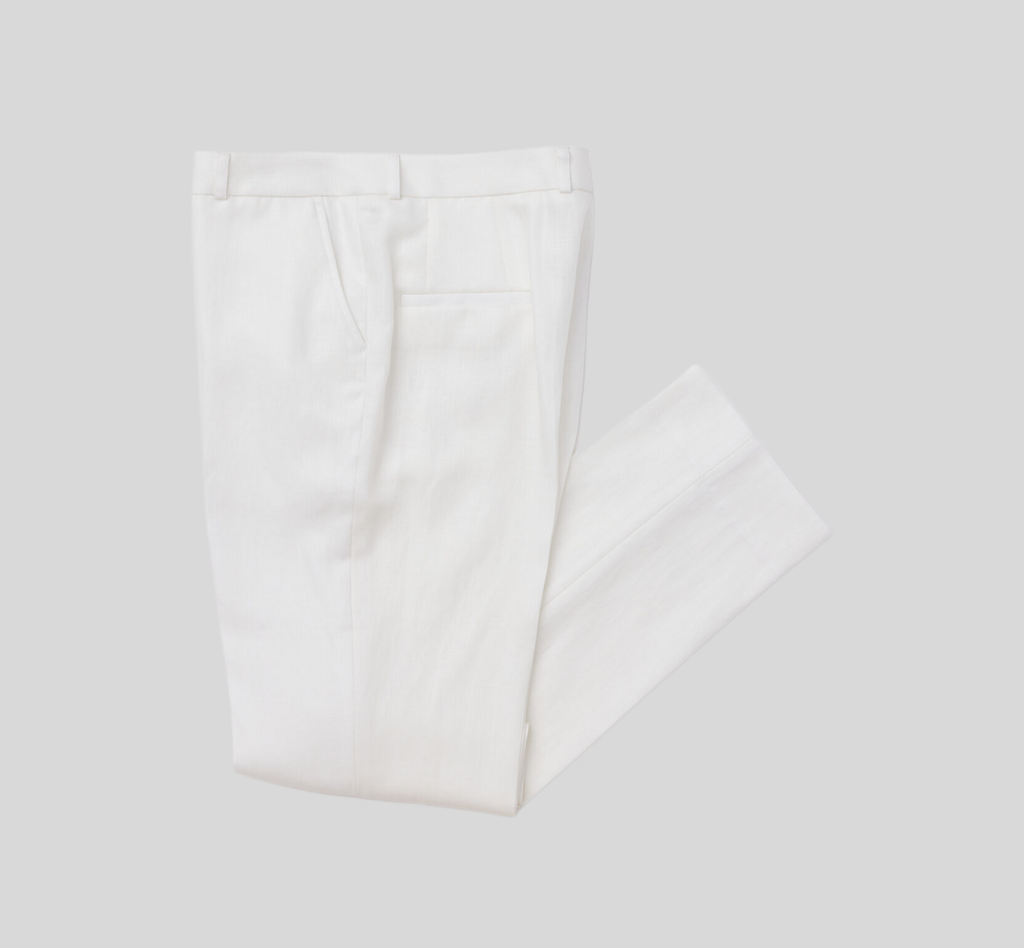 REHMAI Ivory Viscose Trousers, view 5 of 5