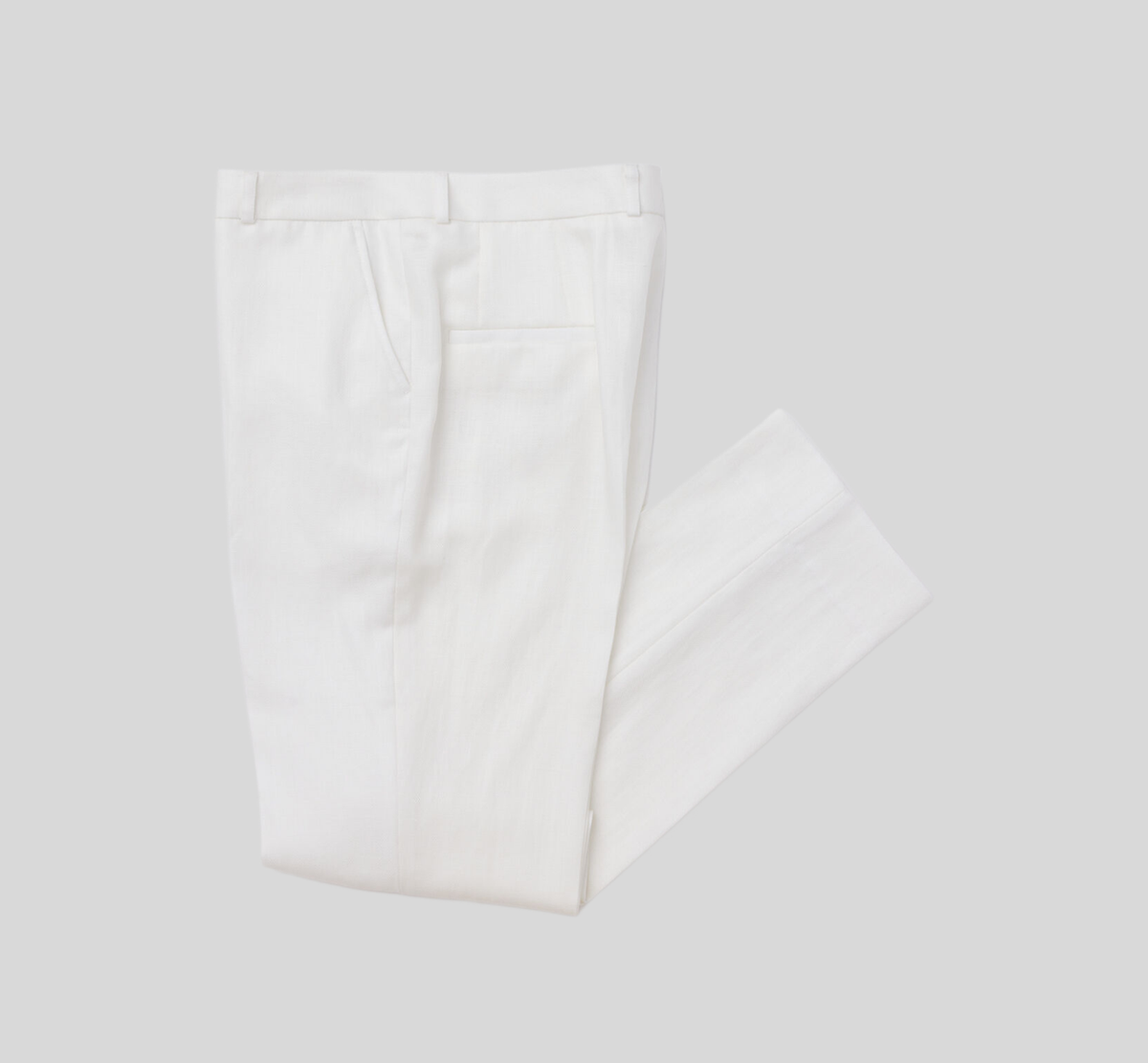 REHMAI Ivory Viscose Trousers, view 5 of 5