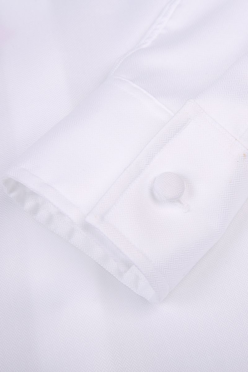 REHMAI White Stripe Cotton Shirt, view 4 of 5