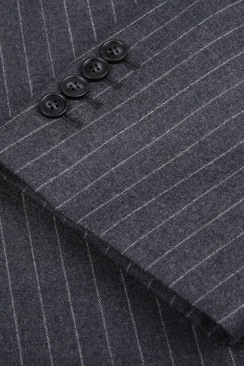 REHMAI Grey Stripe Wool Jacket, view 4 of 5