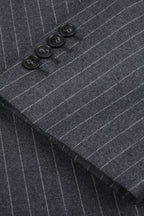 REHMAI Grey Stripe Wool Jacket, view 4 of 5
