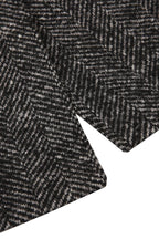 REHMAI Grey Textured Wool Coat, view 4 of 5