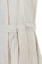 REHMAI Silver Stripe Linen Shirt, view 4 of 4