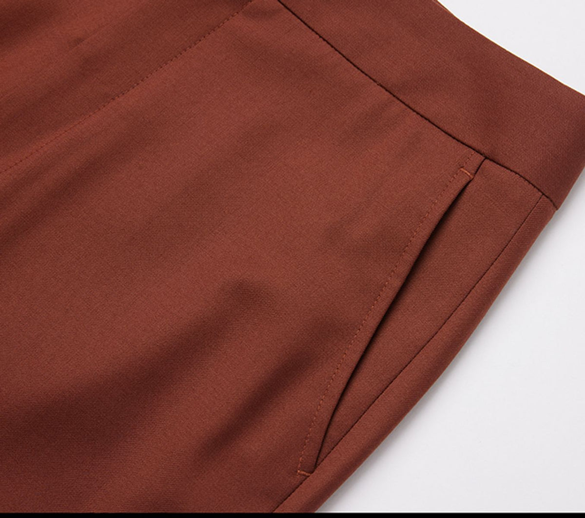 REHMAI Burgundy Wool Trousers, view 5 of 6