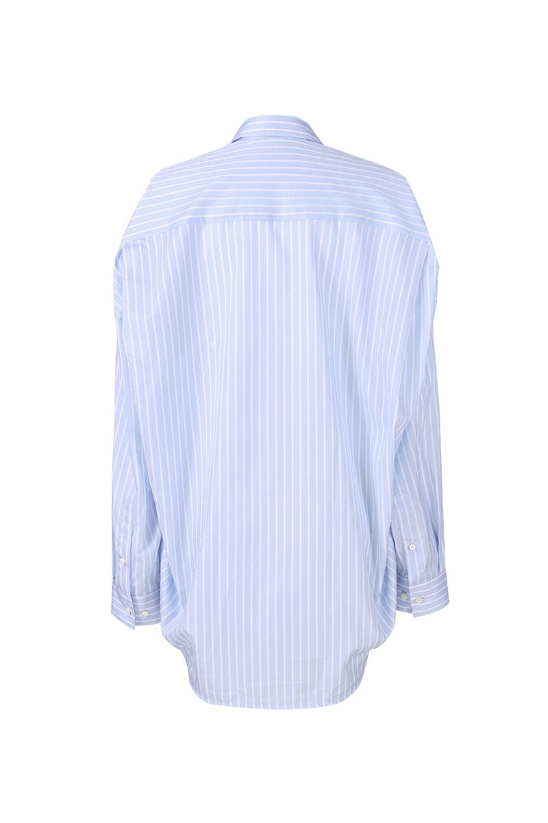 REHMAI Blue Stripe Cotton Shirt, view 4 of 4
