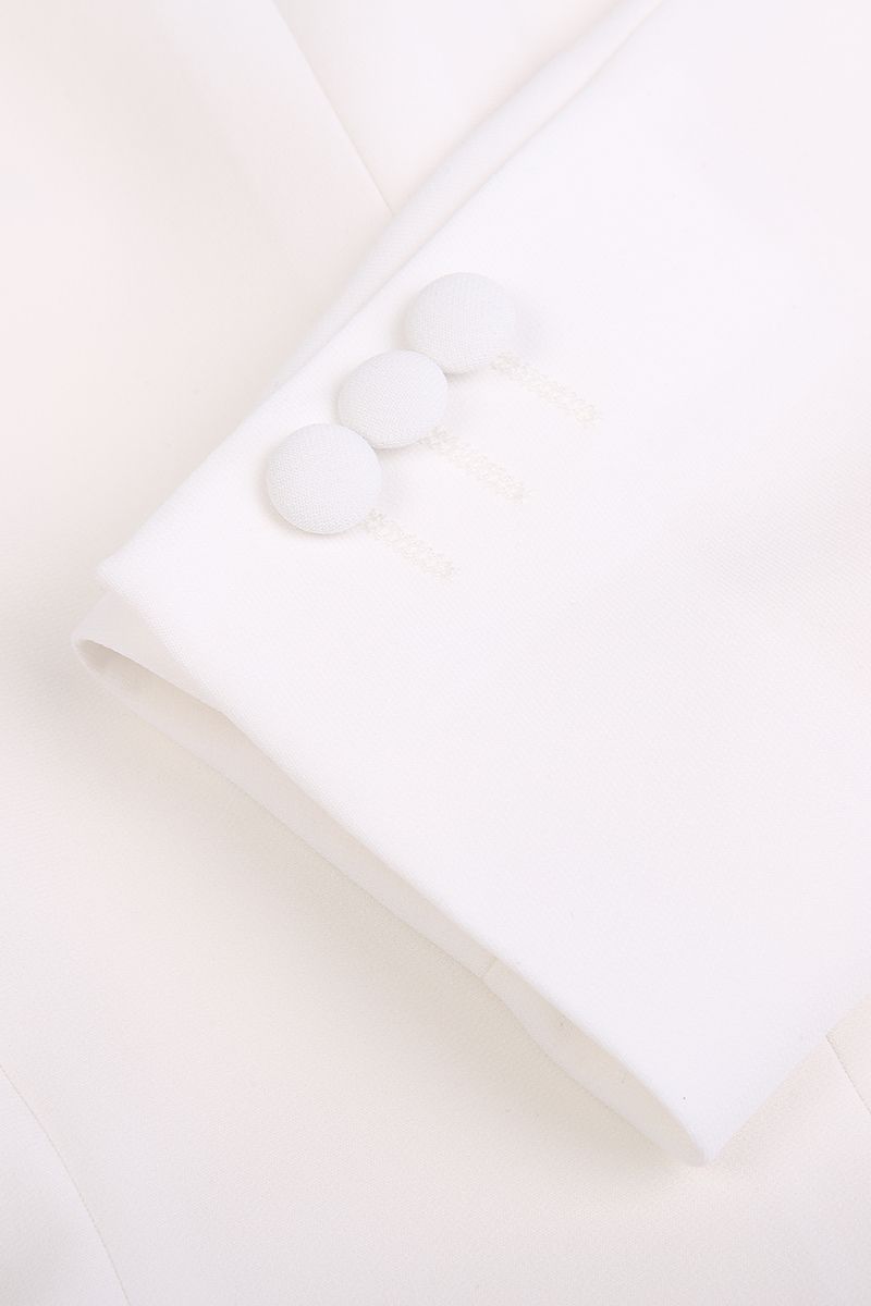 REHMAI White Acetate Jacket, view 4 of 5