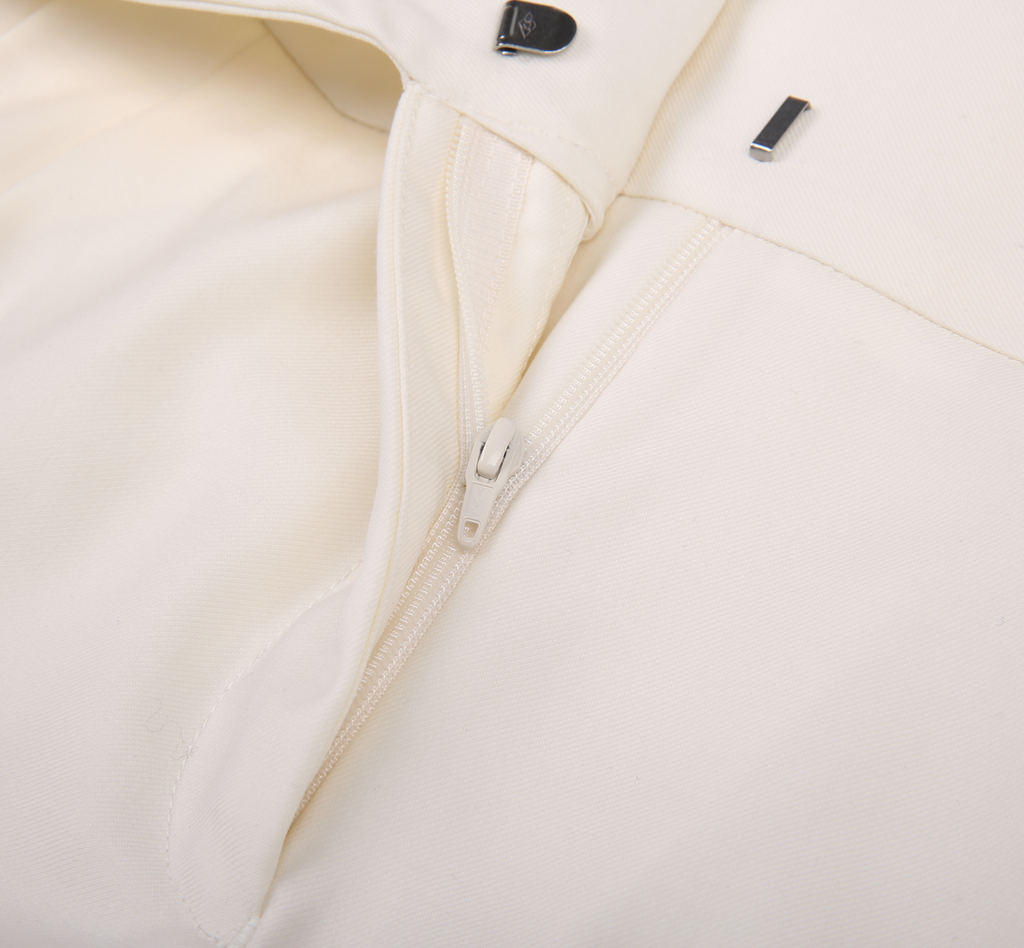 REHMAI White Wool Trousers, view 5 of 6