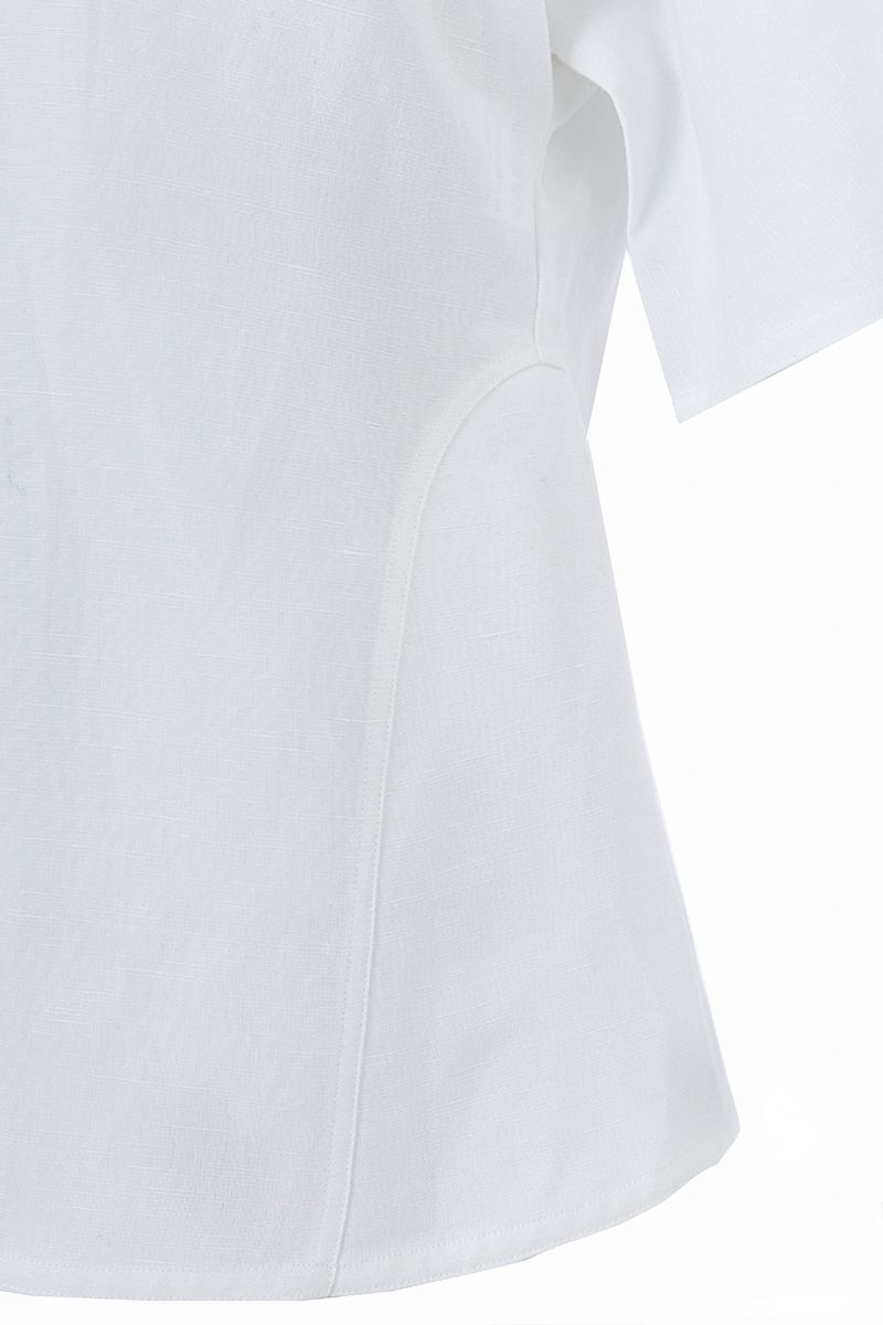 REHMAI White Viscose Shirt, view 4 of 4