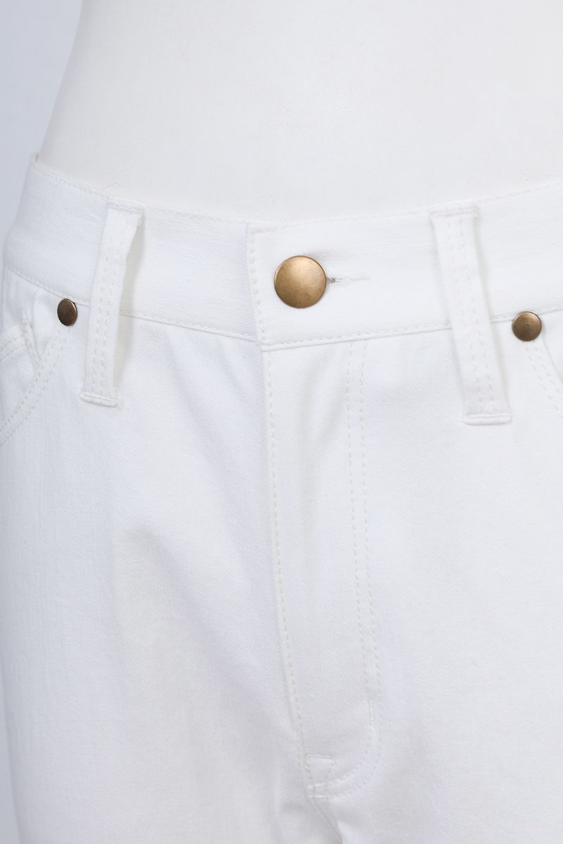 REHMAI White Cotton Trousers, view 5 of 8