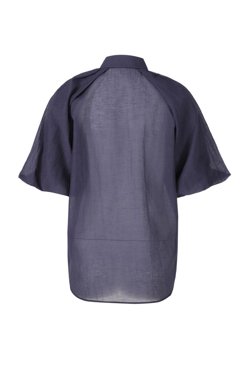 REHMAI Navy Cotton Shirt, view 5 of 5