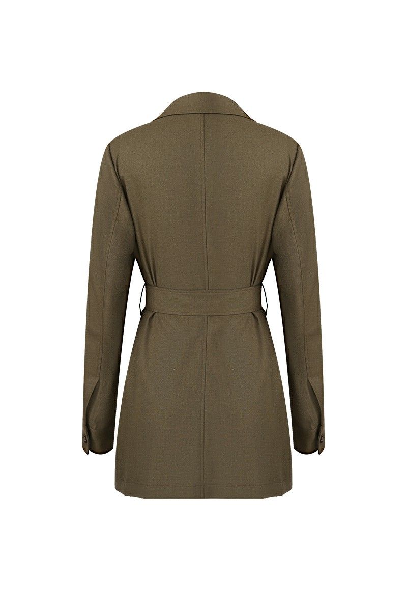 REHMAI Brown Viscose Jacket, view 5 of 5