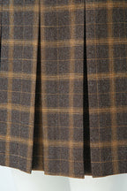REHMAI Coffee Polyester Skirt, view 4 of 5