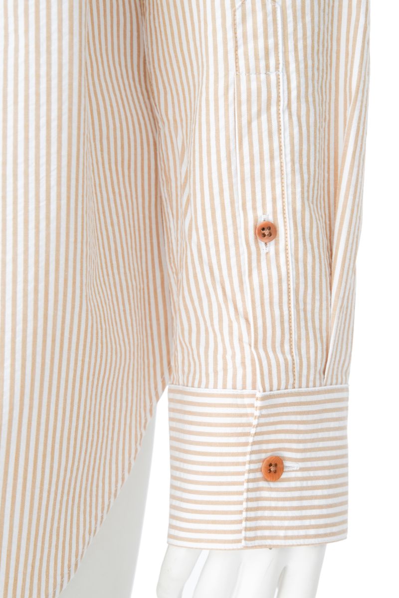 REHMAI Yellow Stripe Cotton Shirt, view 4 of 5
