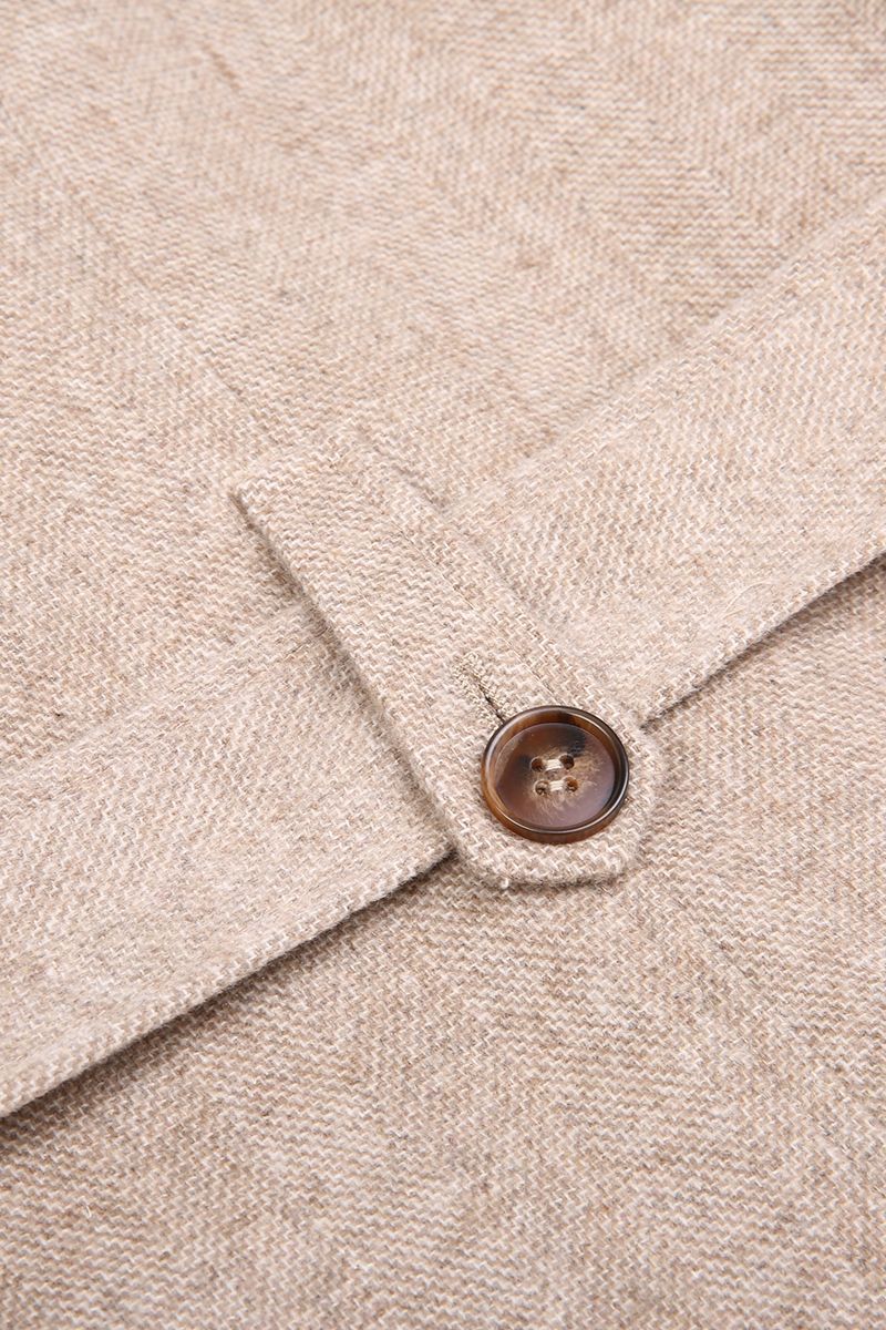 REHMAI Khaki Textured Wool Jacket, view 5 of 5