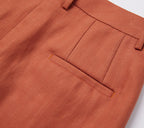 REHMAI Red Tencel Shorts, view 6 of 6