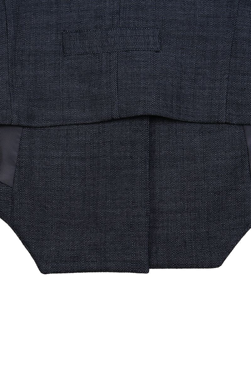 REHMAI Navy Tencel Waistcoat, view 5 of 5