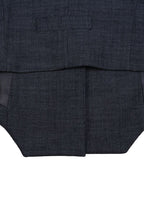 REHMAI Navy Tencel Waistcoat, view 5 of 5