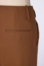 REHMAI Coffee Wool Trousers, view 5 of 5