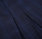 REHMAI Navy Check Wool Skirt, view 6 of 6