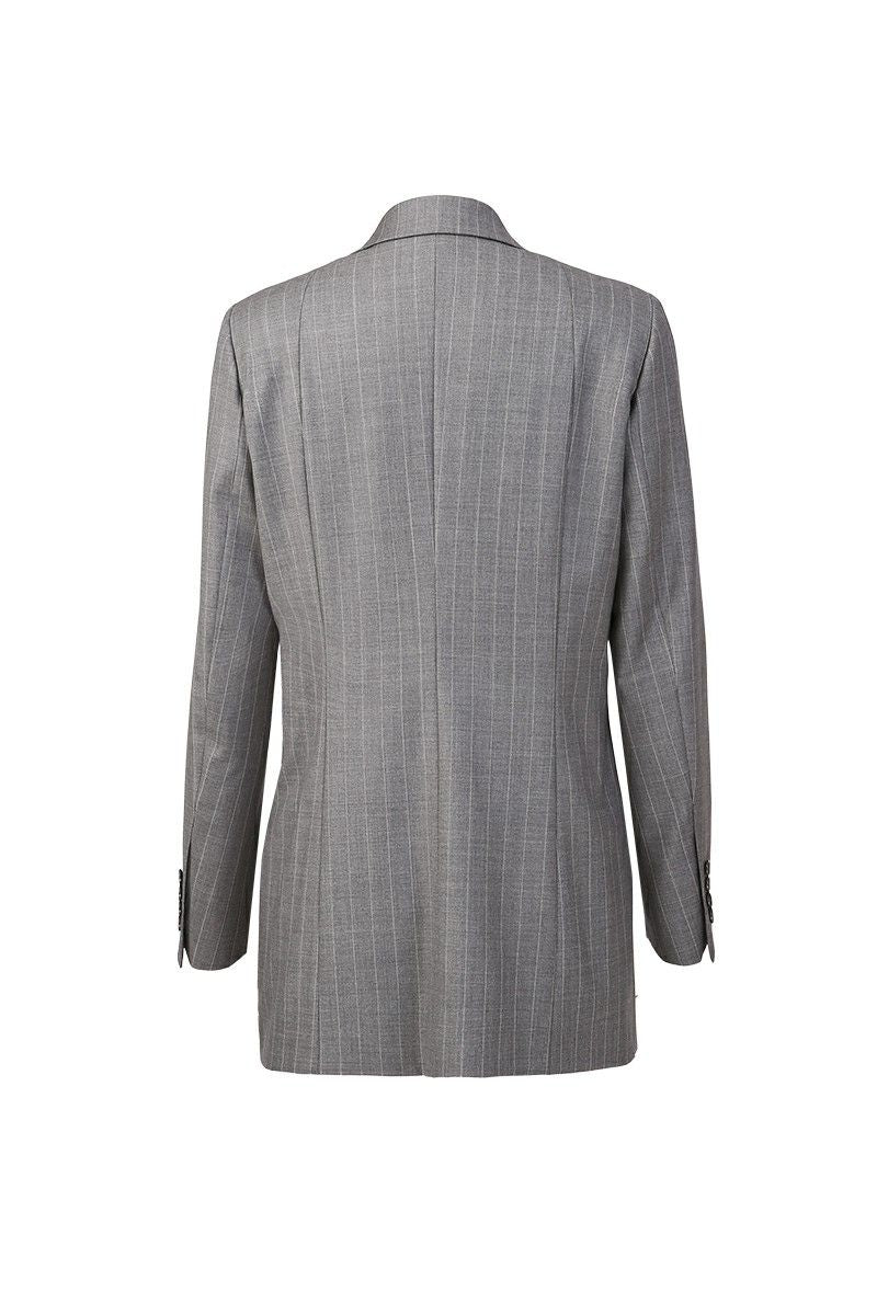 REHMAI Grey Stripe Wool Jacket, view 5 of 5