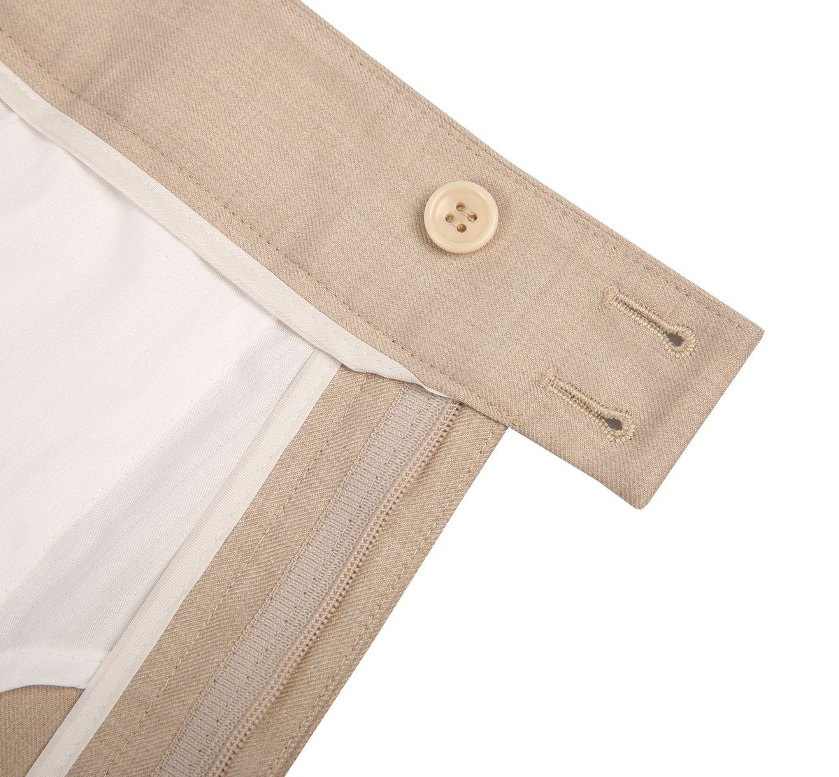 REHMAI Cream Trousers, view 6 of 6