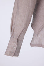 REHMAI Grey Linen Shirt, view 3 of 3