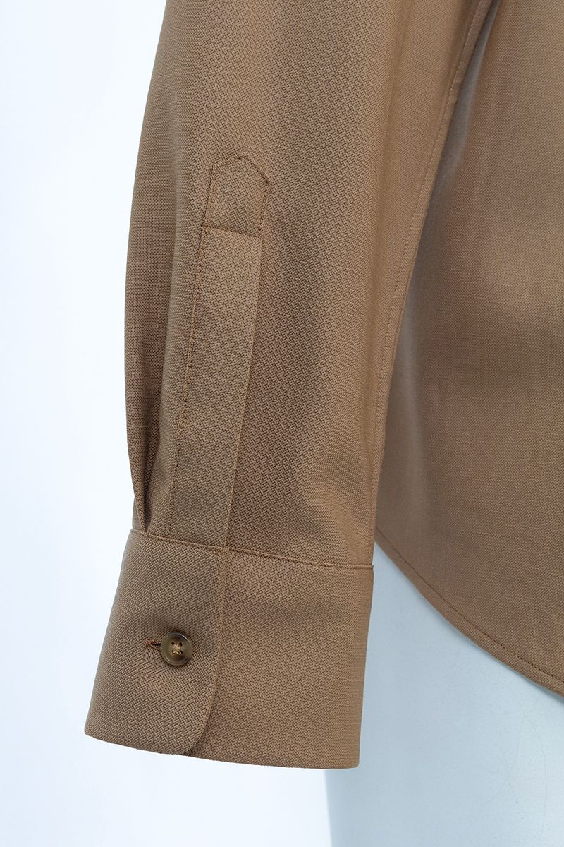 REHMAI Brown Wool Shirt, view 5 of 7