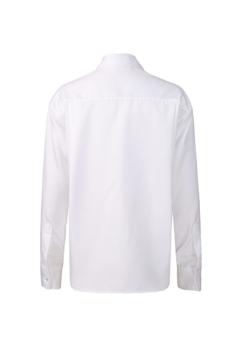 REHMAI White Stripe Cotton Shirt, view 5 of 5