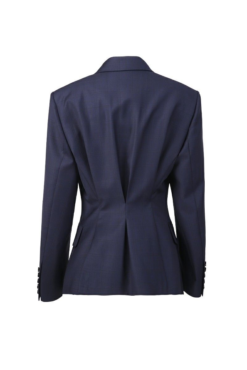 REHMAI Navy Check Wool Jacket, view 5 of 5