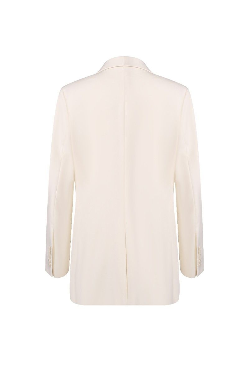 REHMAI Ivory Polyester Jacket, view 5 of 5
