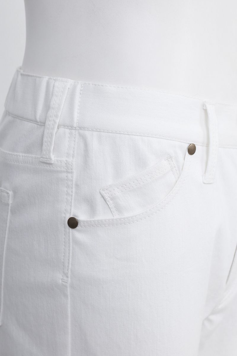 REHMAI White Cotton Trousers, view 6 of 8