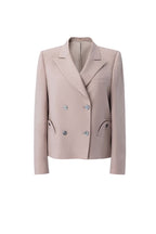 REHMAI Khaki Acetate Jacket, view 2 of 2
