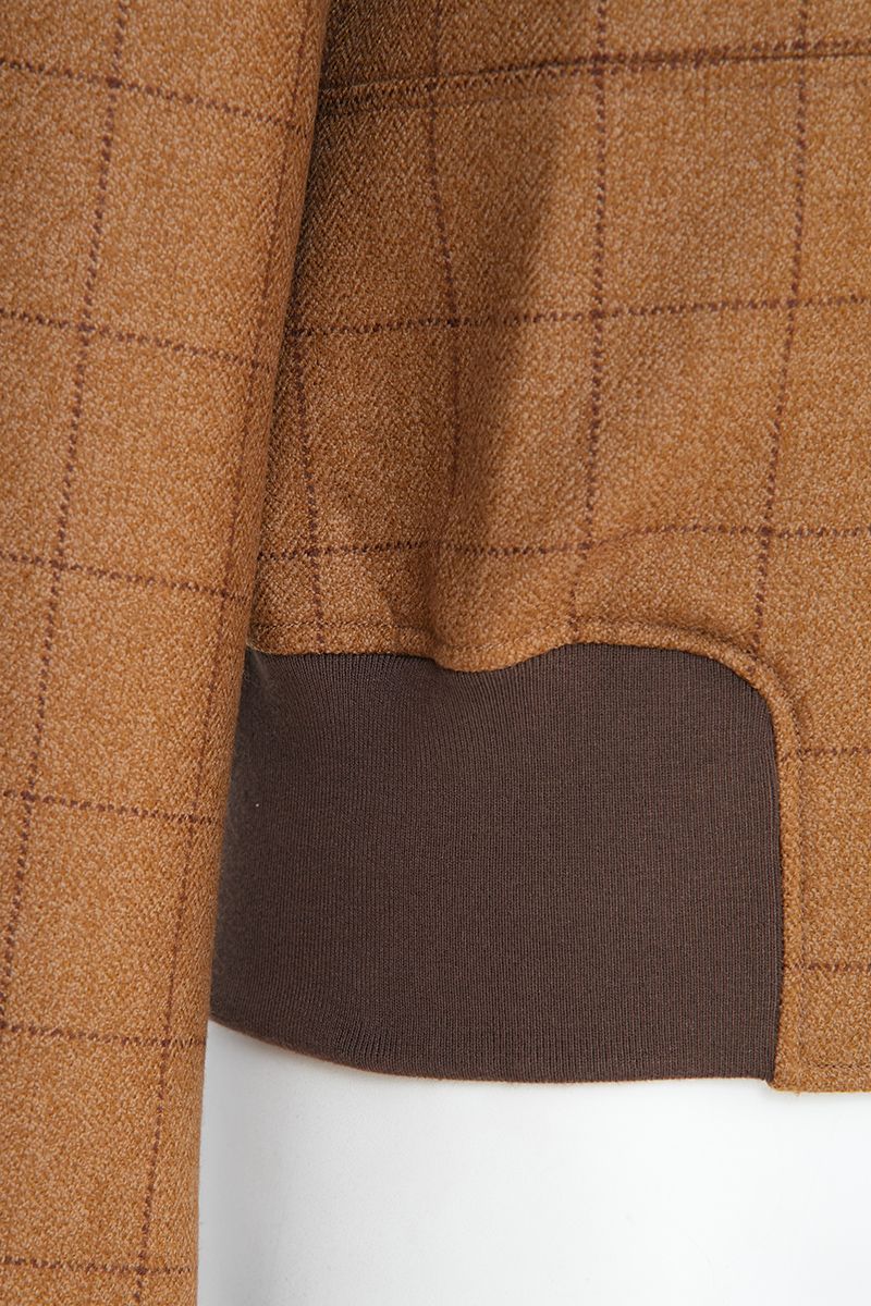 REHMAI Coffee Check Wool Jacket, view 5 of 6