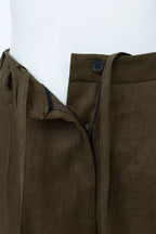 REHMAI Coffee Trousers, view 5 of 5