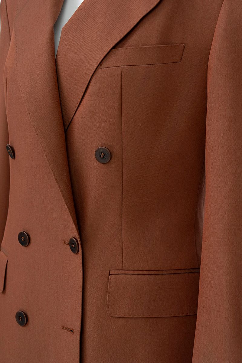REHMAI Orange Wool Jacket, view 6 of 8