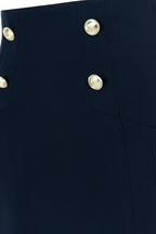 REHMAI Navy Polyester Skirt, view 5 of 5