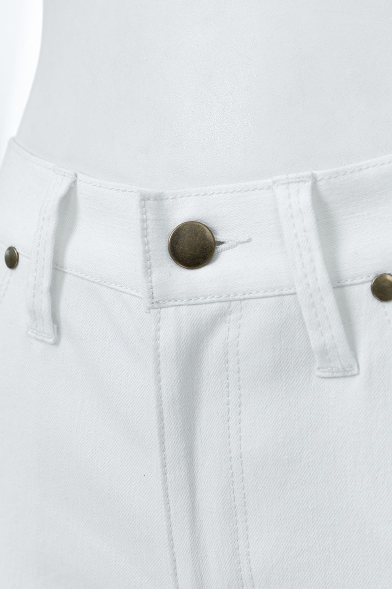 REHMAI White Cotton Trousers, view 6 of 6