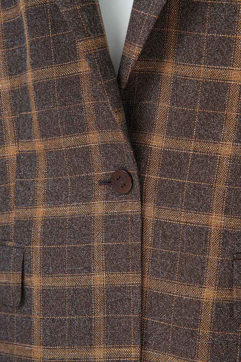 REHMAI Coffee Polyester Jacket, view 5 of 6