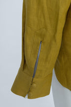 REHMAI Mustard Linen Shirt, view 5 of 5