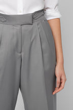 REHMAI Smoky Quartz Grey Trousers, view 2 of 5