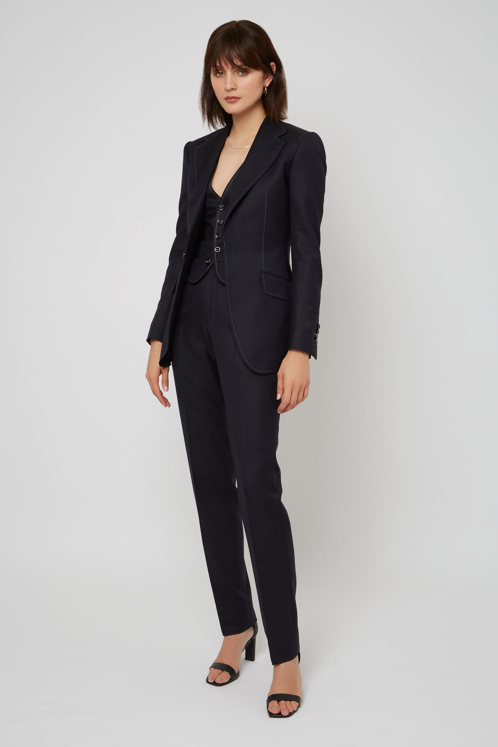 REHMAI All The Hype Navy Trousers, view 2 of 3