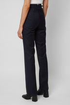 REHMAI Own It, Slay It Navy Trousers in pinstripe, view 4 of 5